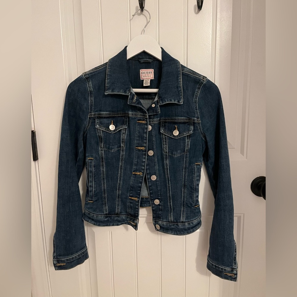 GUESS Women's Denim Trucker Jacket